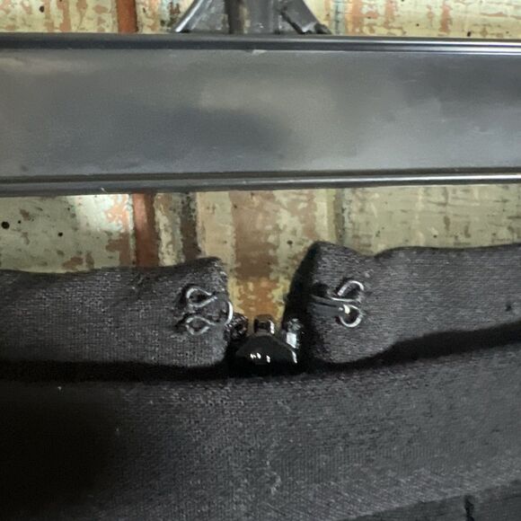 Victoria Beckham Black Scallop Trim For Target L Mini Skirt Big Pocket On Front - Picture 6 of 8